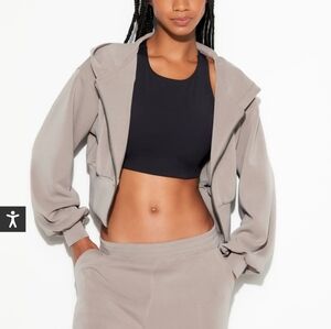 Spiritual Gangster Taupe Rhya Zip Hoodie